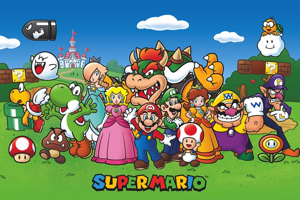 Super Mario - Cast - Poster – TrippyStore