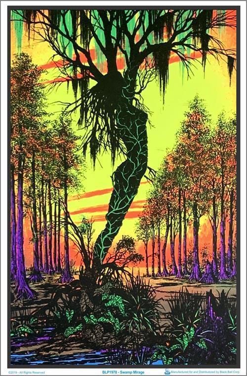 Posters Swamp Mirage - Black Light Poster 000615