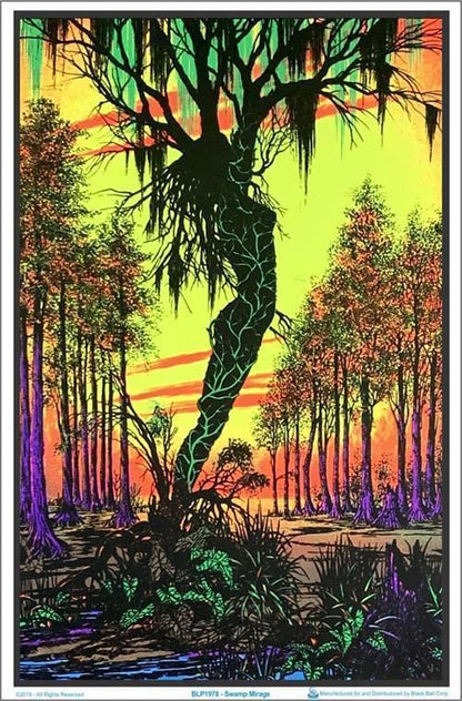 Posters Swamp Mirage - Black Light Poster 000615