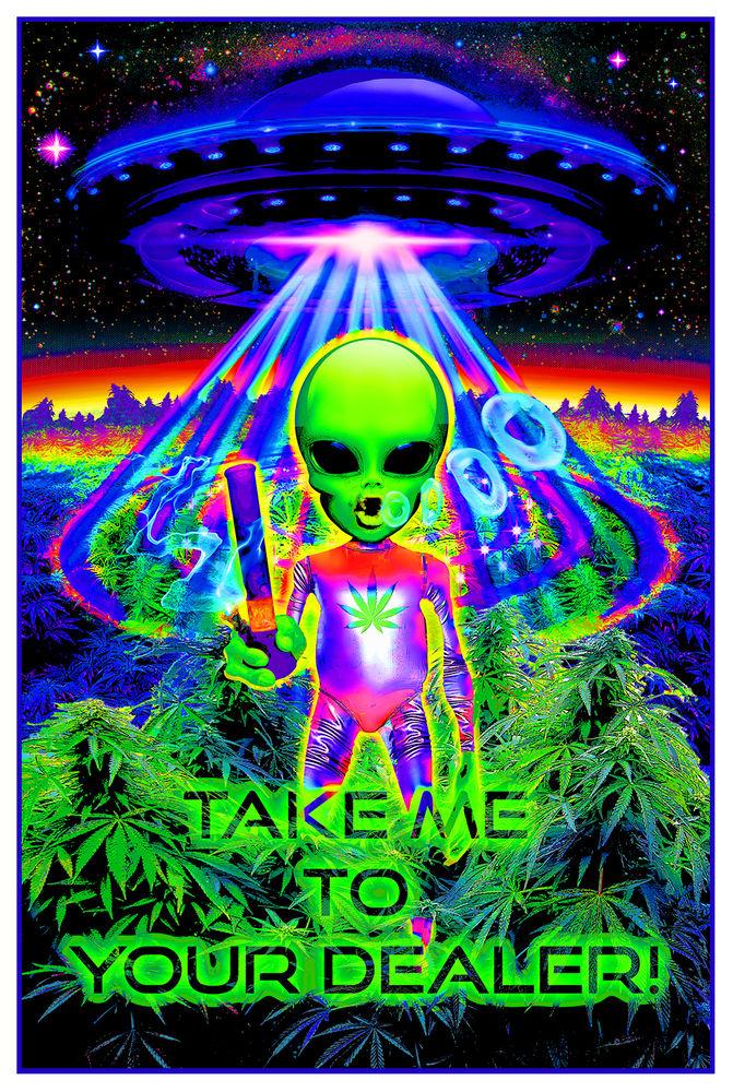 Posters Take Me to Your Dealer Quest - Black Light Poster 100364