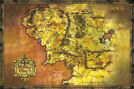 Posters The Lord of the Rings - Map - Poster 102489
