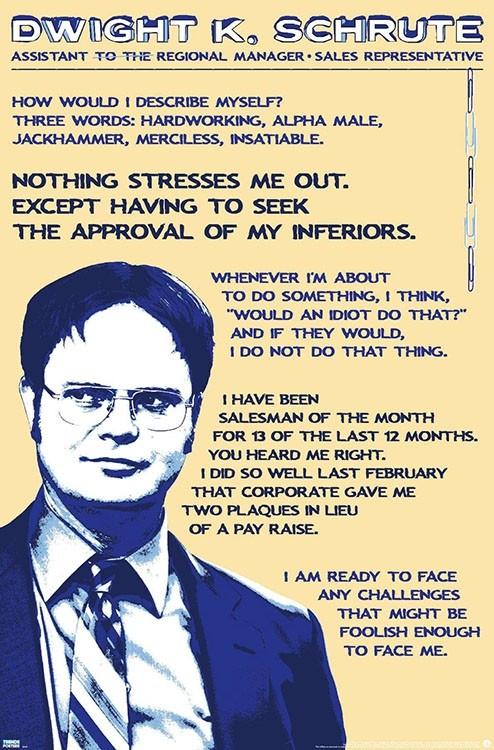 Posters The Office - Dwight Schrute Quotes - Poster 101011
