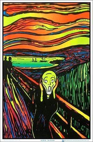 Posters The Scream - Black Light Poster 102121