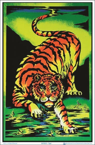 Posters Tiger - Black Light Poster 100137