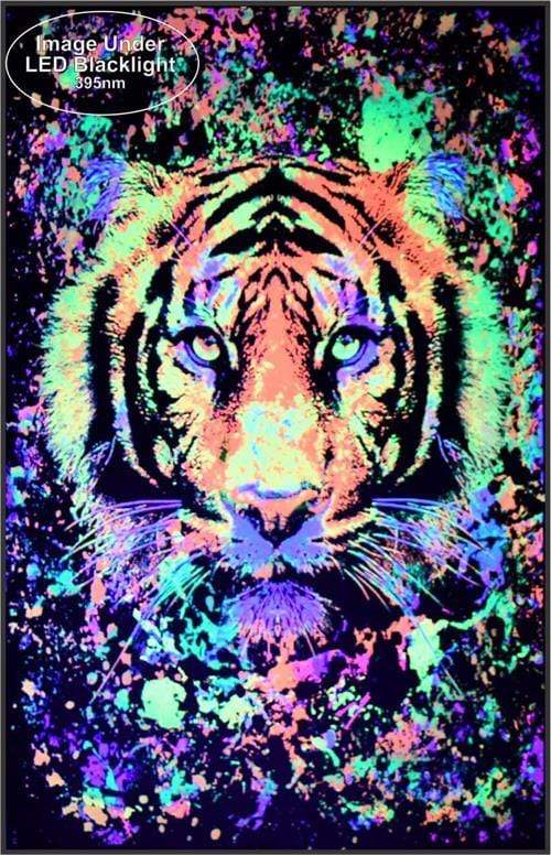 Posters Tiger Splatter - Black Light Poster 100366