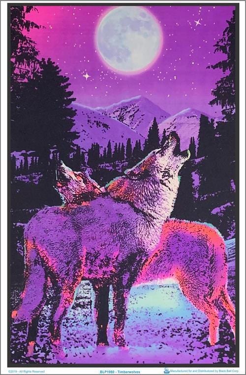 Posters Timberwolves - Black Light Poster 006152