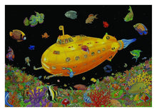 Load image into Gallery viewer, Posters Tom Masse - Yellow Submarine - Black Light Poster po-350
