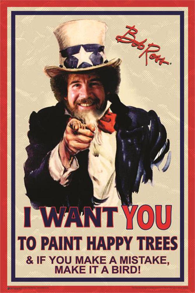 Posters Uncle Bob Ross - Poster 100892
