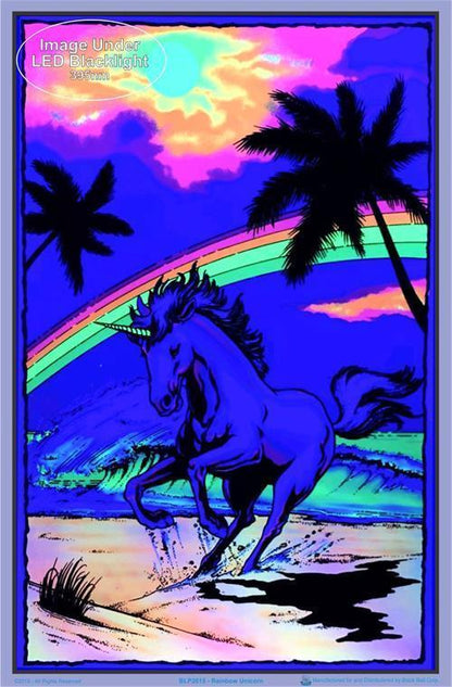 Posters Unicorn Rainbow - Black Light Poster 100139