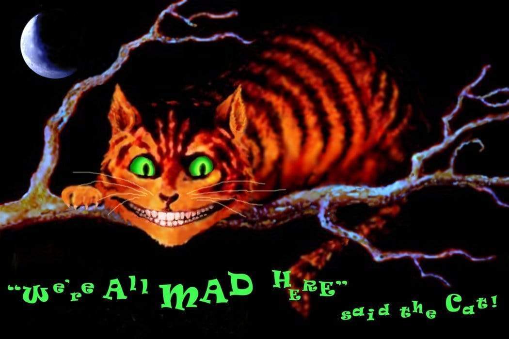 Posters We're All Mad Here - Black Light Poster 000053
