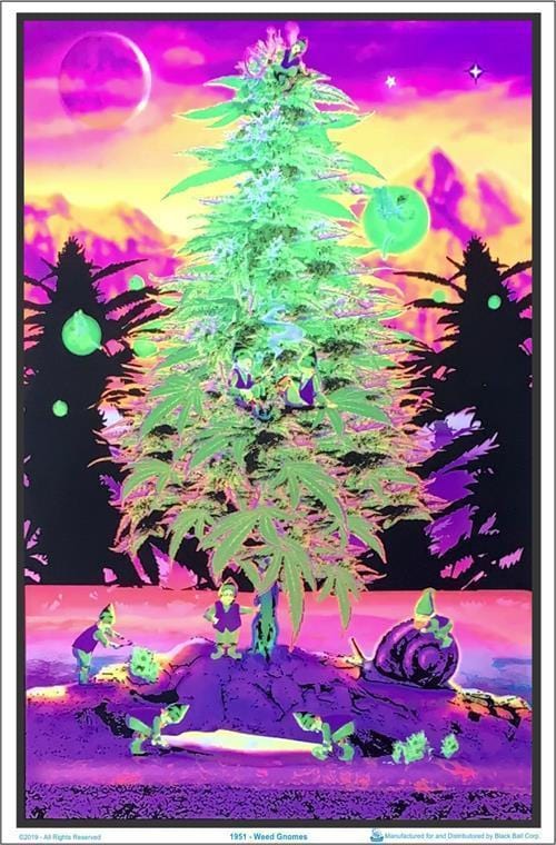 Posters Weed Gnomes - Black Light Poster 012304