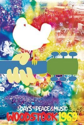 Posters Woodstock 3 Days - Tie-Dye - Poster 007008