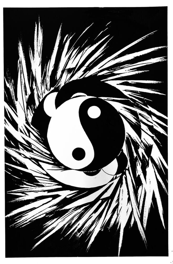 Posters Yin-Yang Spiral - Black Light Poster 102548