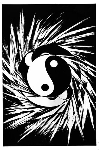 Posters Yin-Yang Spiral - Black Light Poster 102548