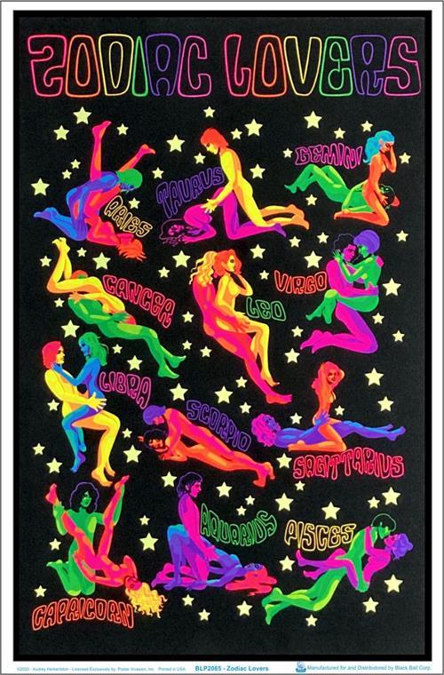 Posters Zodiac Lovers - Black Light Poster 100923