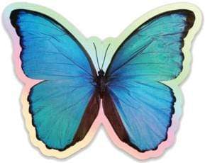 Stickers Blue Morpho Butterfly - Holographic Sticker 101656