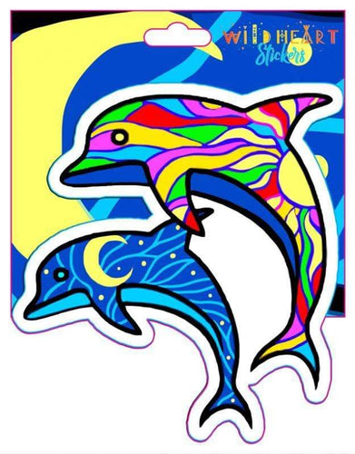 Stickers Celestial Dolphins - Window Sticker 101821