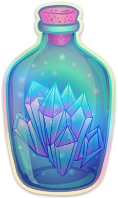 Stickers Crystals in a Bottle - Sticker 101652