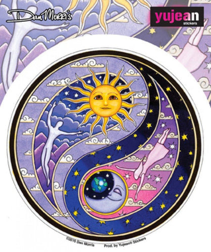 Stickers Dan Morris - Celestial Ying-Yang - Window Sticker 100554