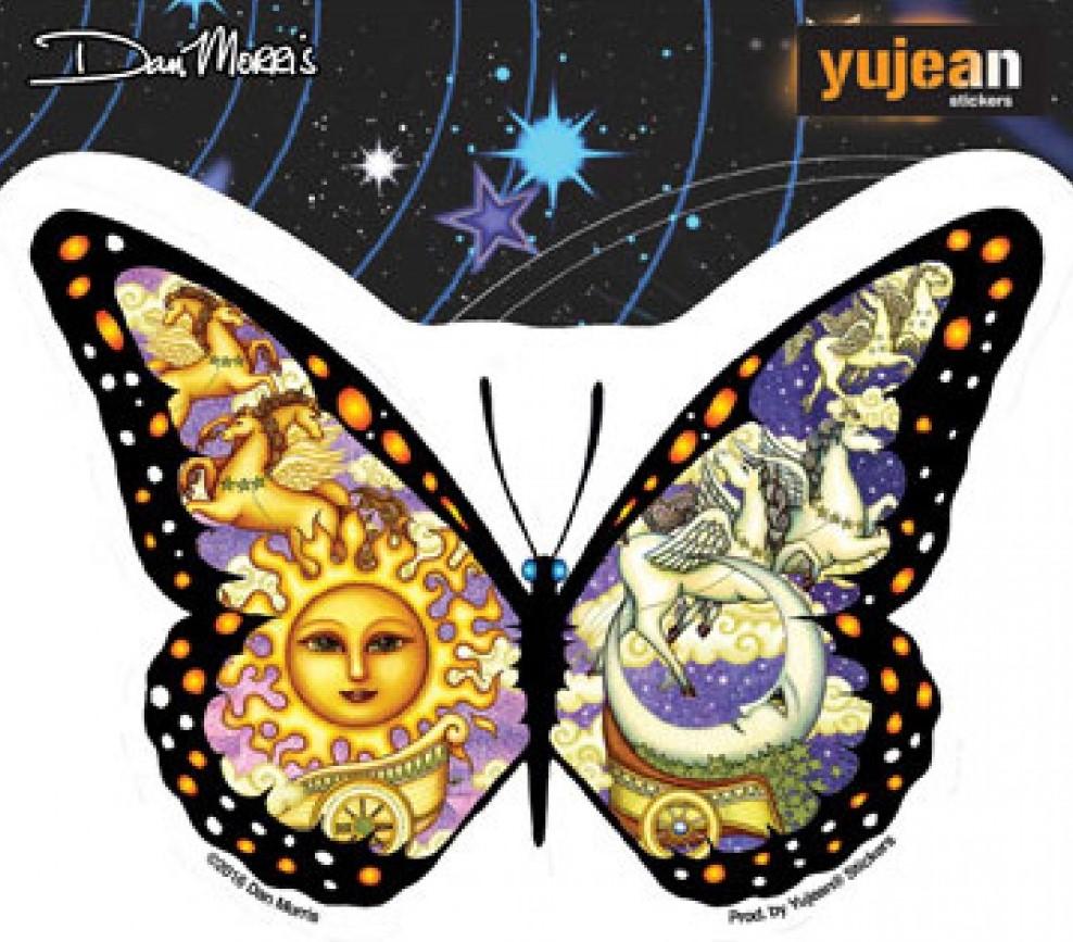 Stickers Dan Morris - Chariot Butterfly - Window Sticker 100555