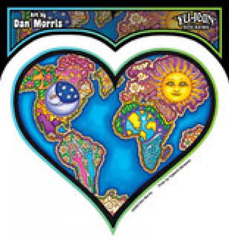 Stickers Dan Morris - Earth Heart - Sticker 100553