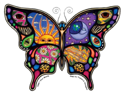 Stickers Dan Morris - Night and Day Butterfly - Sticker 101789