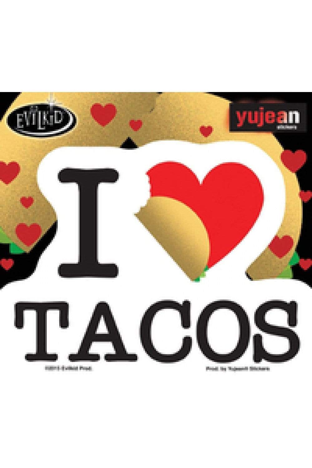 Stickers Evilkid - I Love Tacos - Sticker 101805