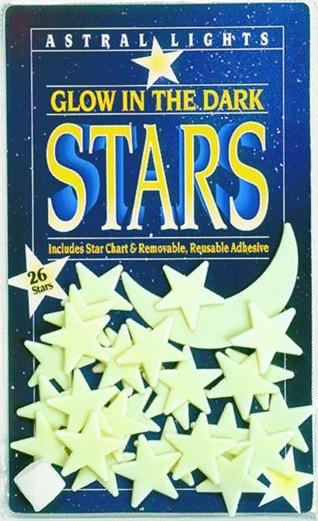 Stickers Glow in the Dark - Stars - 26 Piece Wall Decal Set 101077