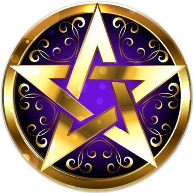 Stickers Golden Pentagram - Sticker 101620