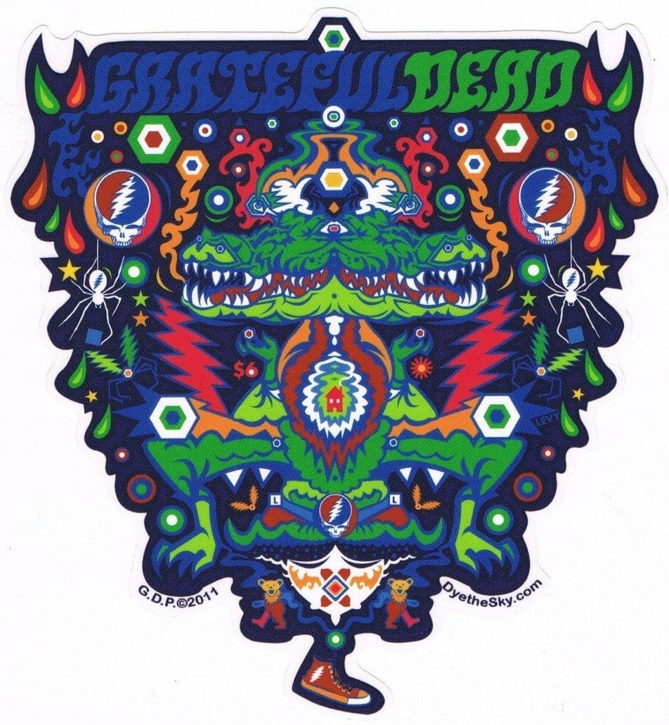 Stickers Grateful Dead - Alligator Symmetry - Sticker 005502