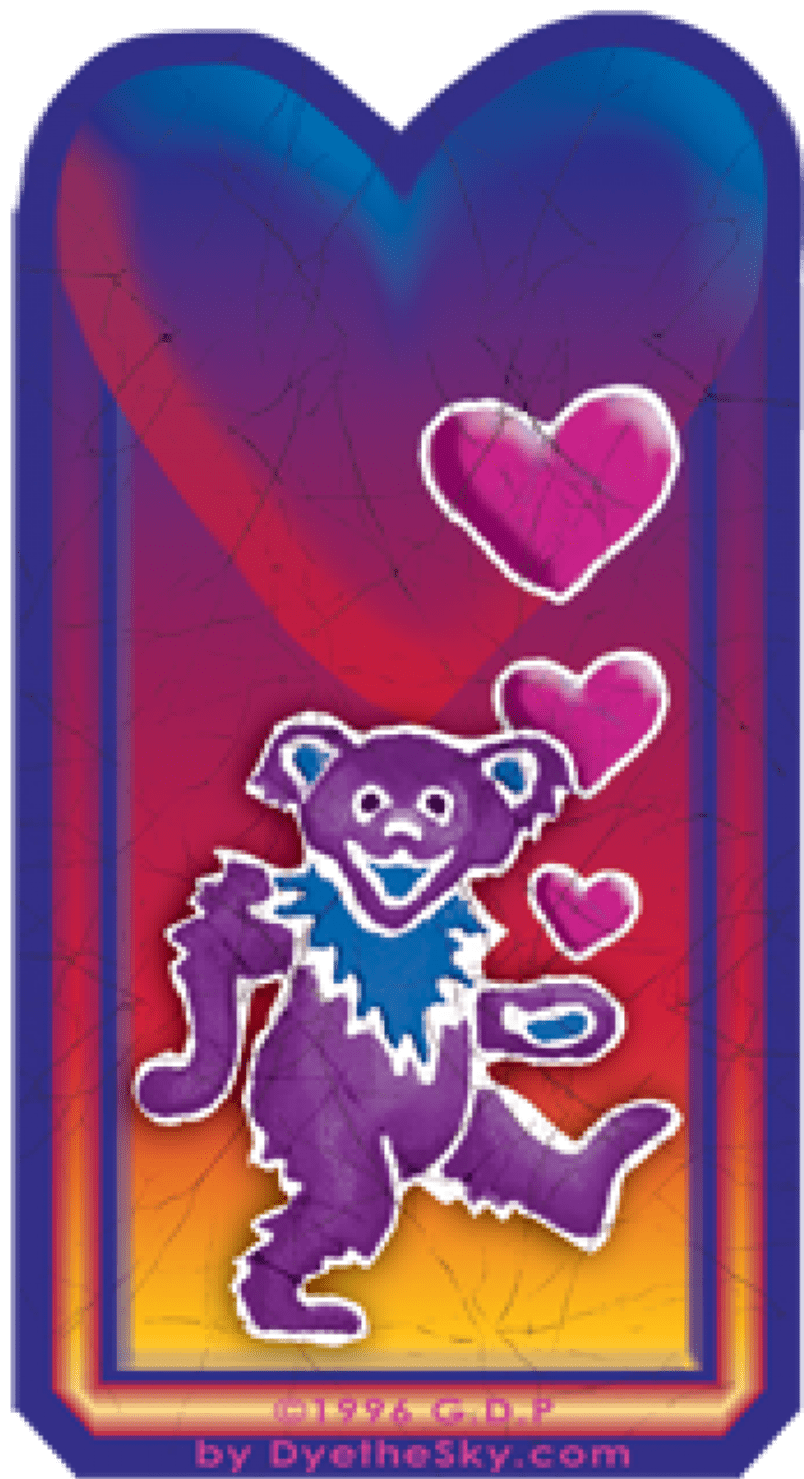 Stickers Grateful Dead - Bear Heart - Sticker 100497