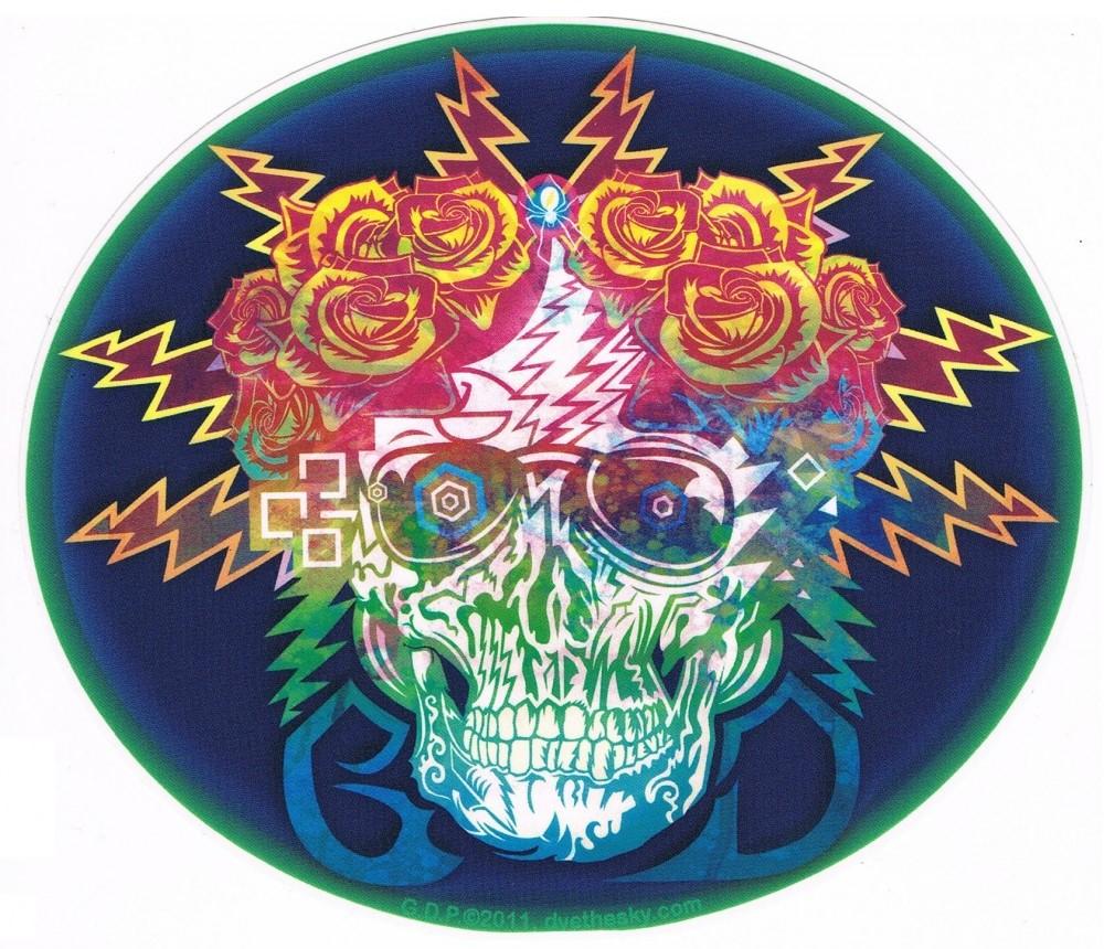 Stickers Grateful Dead - Electric Dimensions Skull - Sticker 100527