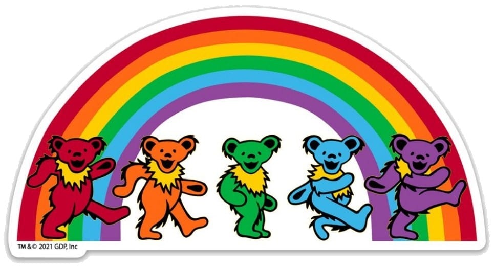 Stickers Grateful Dead - Rainbow Bears - Sticker 102929