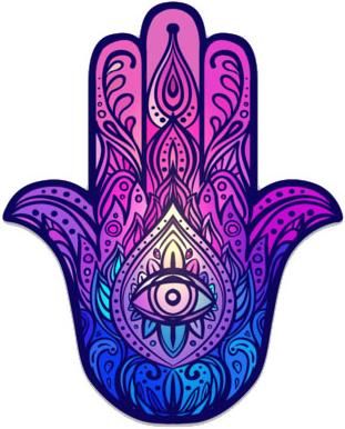 Hamsa Hand - Sticker – TrippyStore