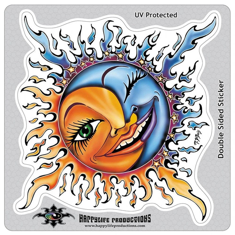 Stickers Mike DuBois - Smiling Sun and Moon - Sticker 103249