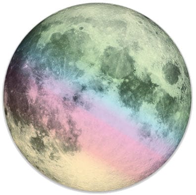 Stickers Moon - Holographic Sticker 101623