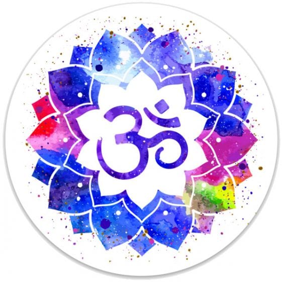 Stickers Om Mandala - Holographic Sticker 101611