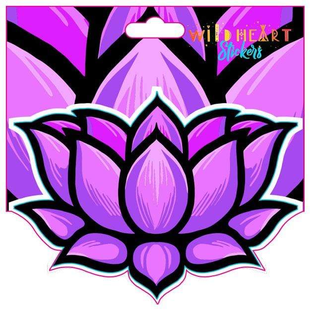 Stickers Purple Lotus - Window Sticker 101855