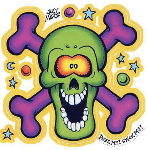 Stickers Screaming Skull and Bones - Sticker 100569