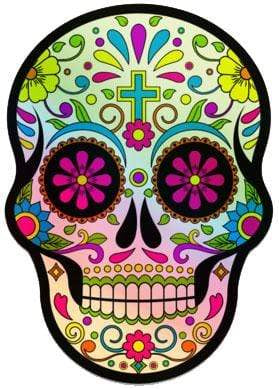 Sugar Skull - Holographic Sticker – TrippyStore