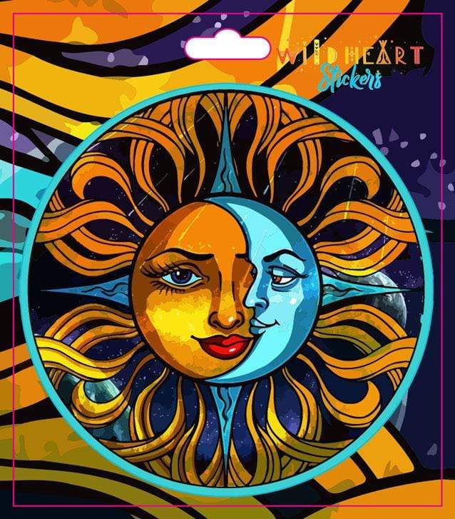 Window Sticker For Sun Sun and Moon - Window Sticker – TrippyStore