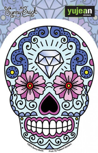 Stickers Sunny Buick Diamond Forehead Sugar Skull - Sticker 100566