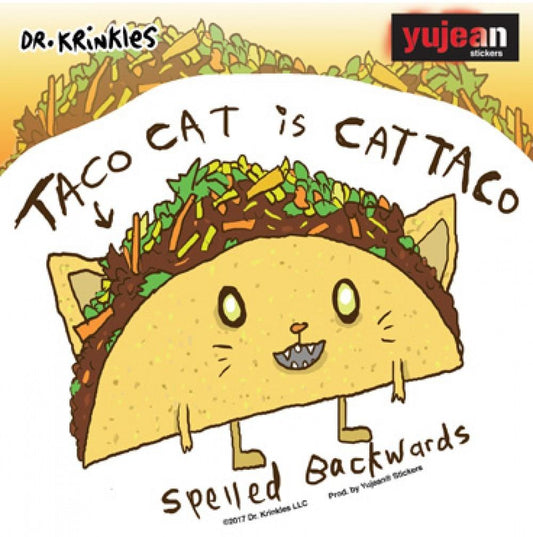 Stickers Taco Cat is Cat Taco - Sticker 100573