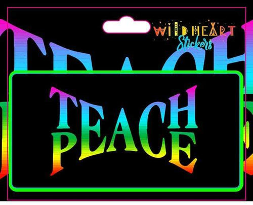 Stickers Teach Peace - Window Sticker 101851