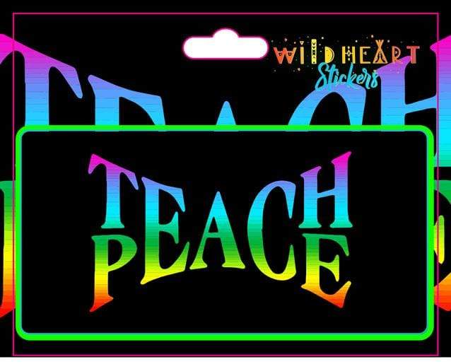 Stickers Teach Peace - Window Sticker 101851