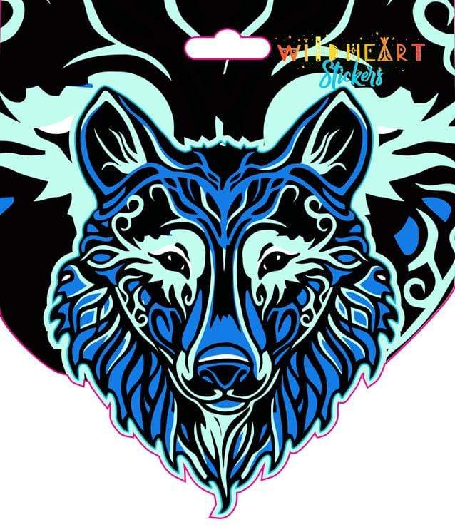 Stickers Tribal Wolf - Window Sticker 101840