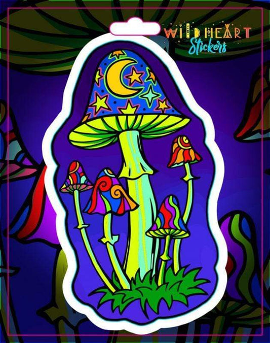 Stickers Trippy Magic Mushrooms - Window Sticker 101831