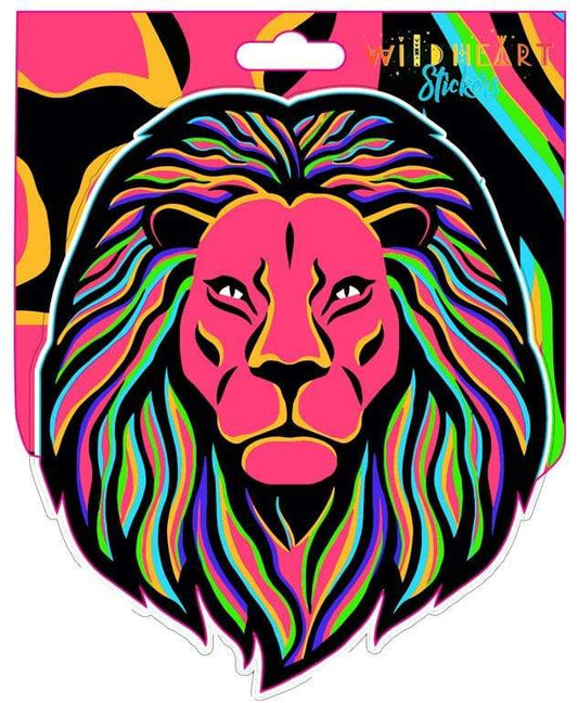 Stickers Vibrant Lion - Window Sticker 101828