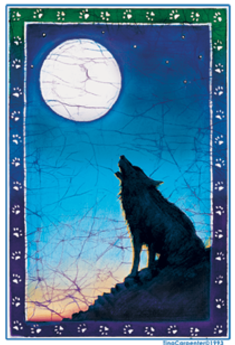Stickers Wolf Moon - Sticker 100550