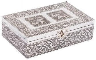 Storage Elephant - Velvet Lined - Tin Jewelry Box 102616